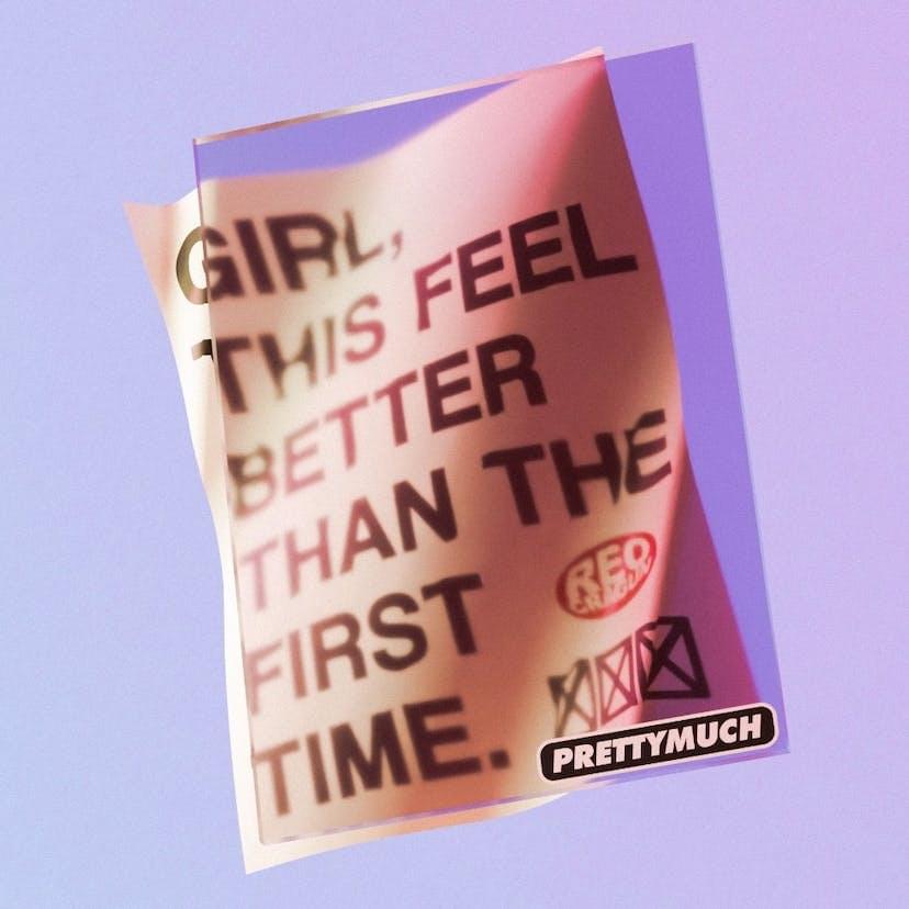 Album cover art for "BETTER THAN THE FIRST TIME" by PRETTYMUCH & Reo Cragun