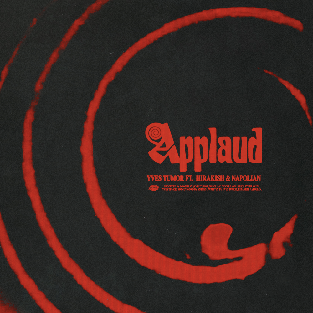 Album cover art for "Applaud" by Yves Tumor & Anthem & Napolian & Hirakish