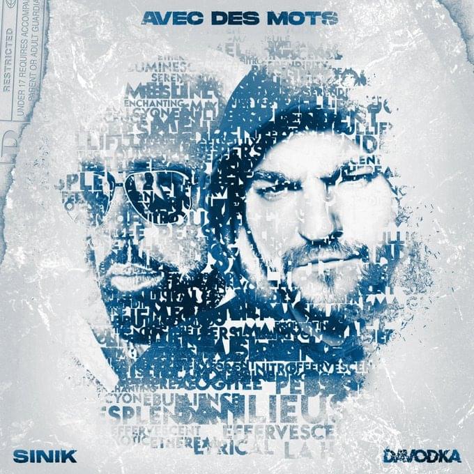 Album cover art for "Avec des mots" by Davodka & Sinik
