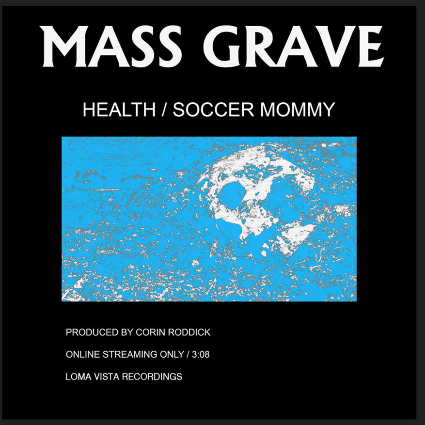 Album cover art for "MASS GRAVE" by HEALTH