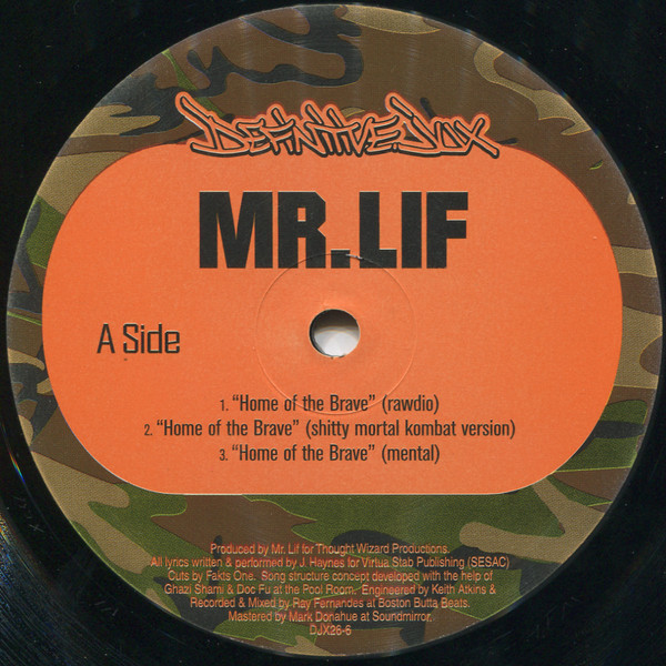 Album cover art for "Home of the Brave (Shitty Mortal Kombat Version)" by Mr. Lif