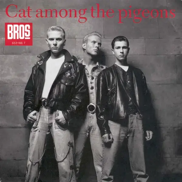 Album cover art for "Cat Among the Pigeons" by BROS