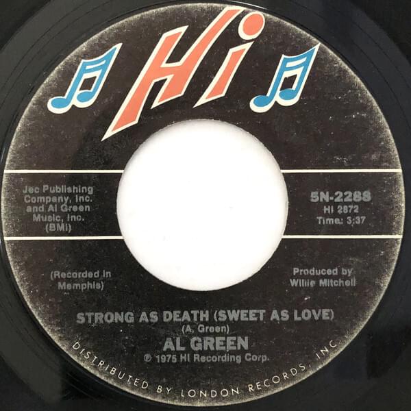 Album cover art for "Strong As Death (Sweet As Love)" by Al Green