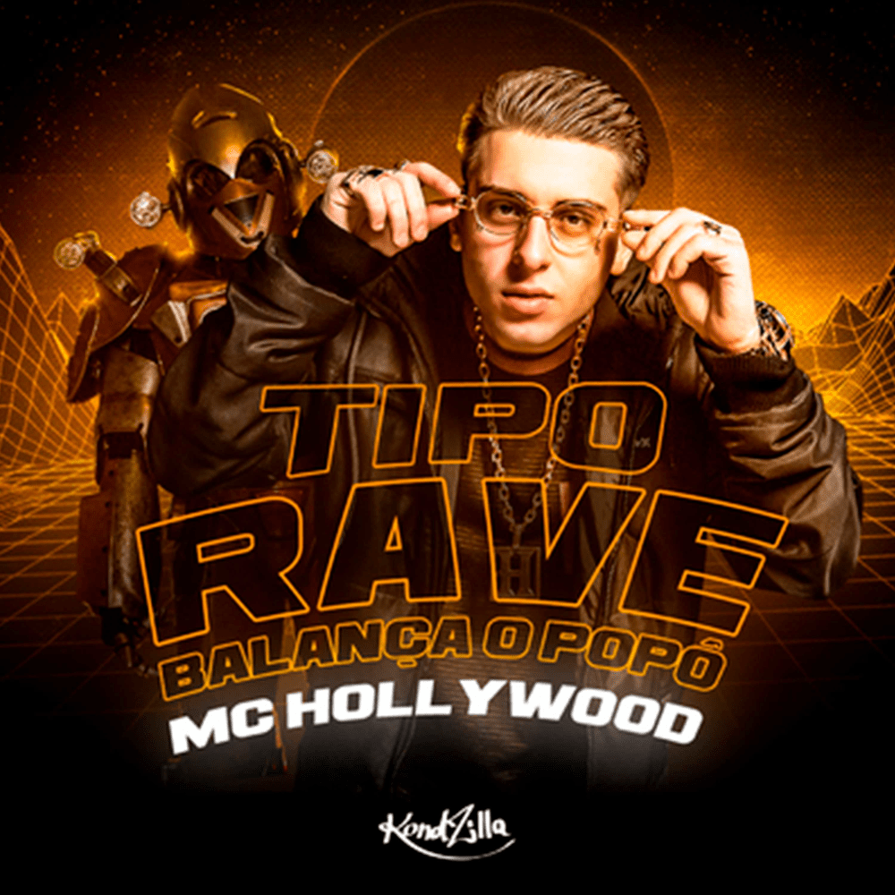 Album cover art for "Tipo Rave Balança o Popo" by MC Hollywood