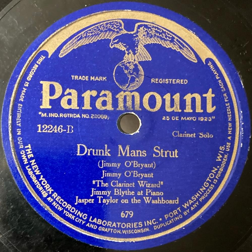 Album cover art for "Drunk Mans Strut" by Jimmy O’Bryant & Jasper Taylor & James Blythe