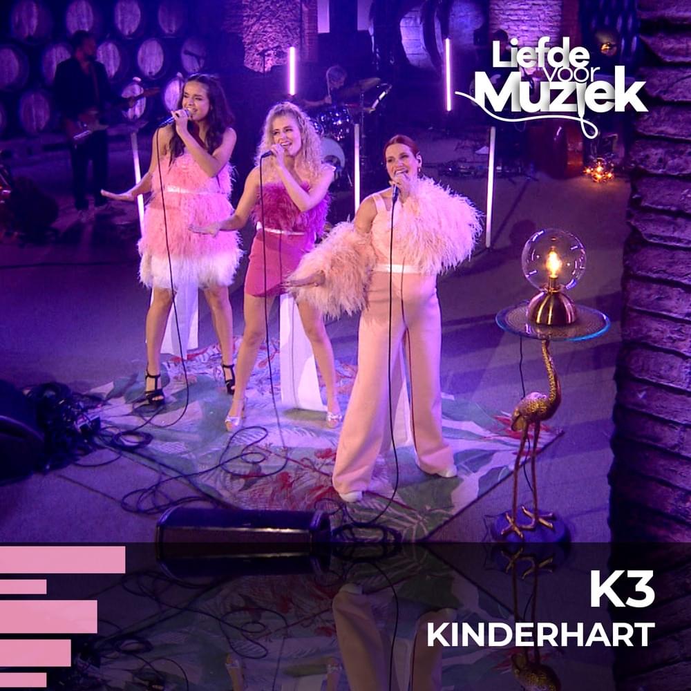 Album cover art for "Kinderhart (uit Liefde Voor Muziek) - Live" by K3