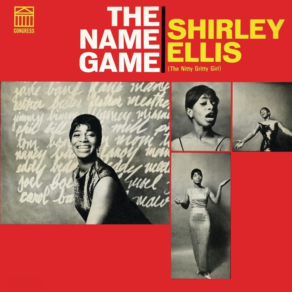 Album cover art for "The Name Game" by Shirley Ellis
