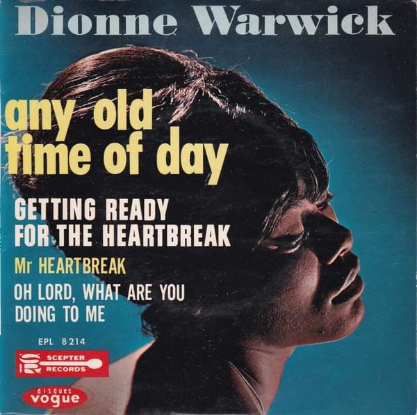 Album cover art for "Any Old Time of Day" by Dionne Warwick