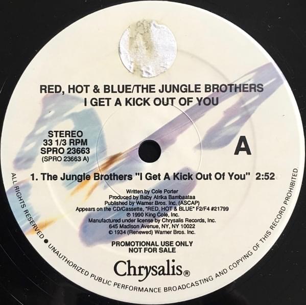 Album cover art for "I Get a Kick Out of You" by Red Hot AIDS Benefit Series