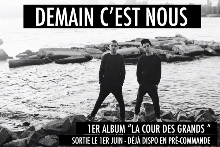 Album cover art for "Demain c’est nous" by Bigflo & Oli