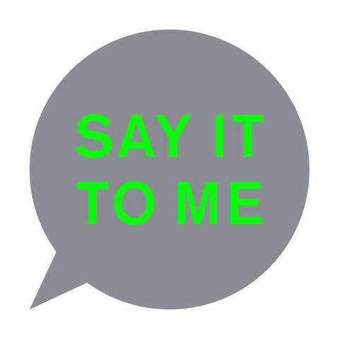 Album cover art for "Say It to Me" by Pet Shop Boys