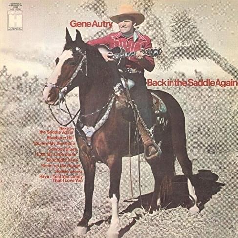 Album cover art for "You Are My Sunshine" by Gene Autry