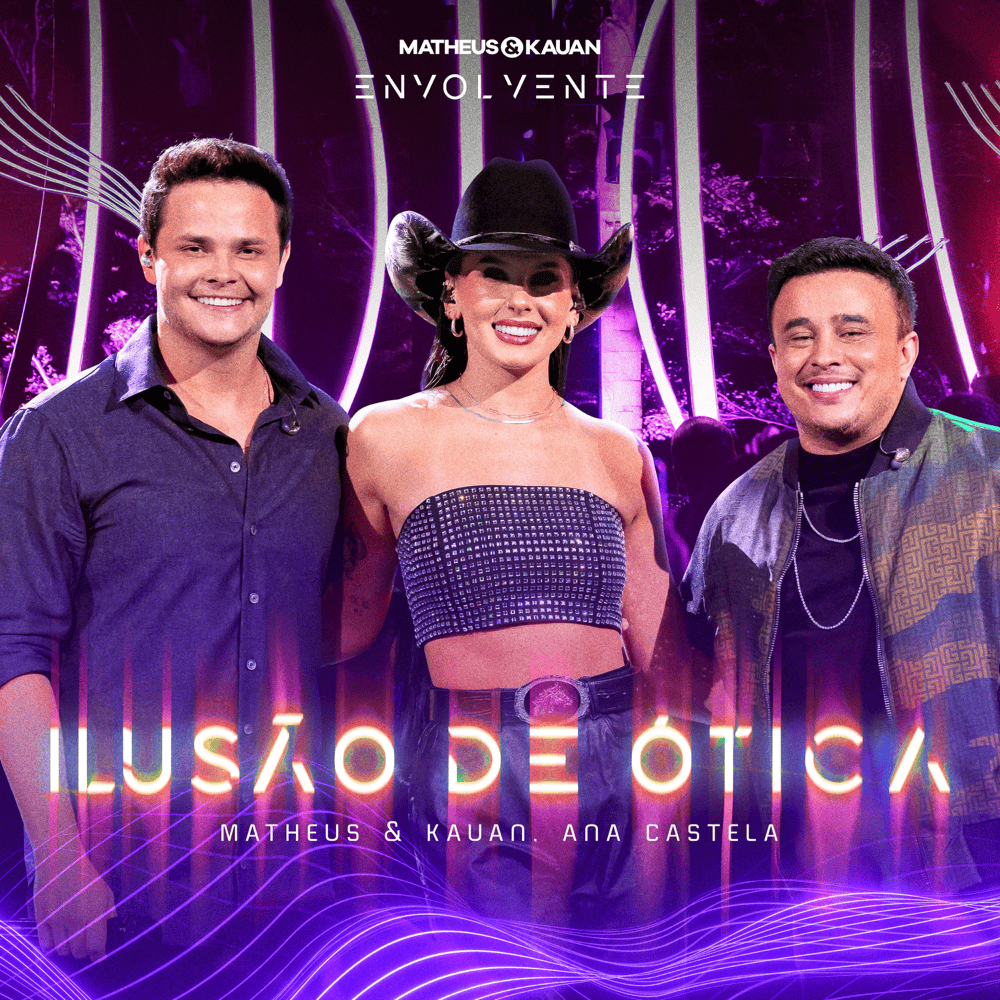 Album cover art for "Ilusão De Ótica (Ao Vivo)" by Matheus & Kauan