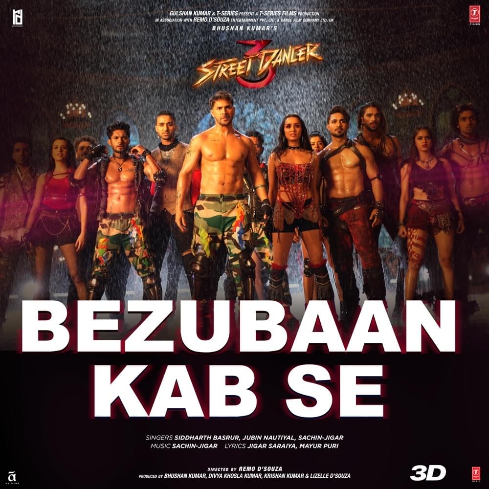 Album cover art for "Bezubaan Kab Se" by Siddharth Basrur & Jubin Nautiyal