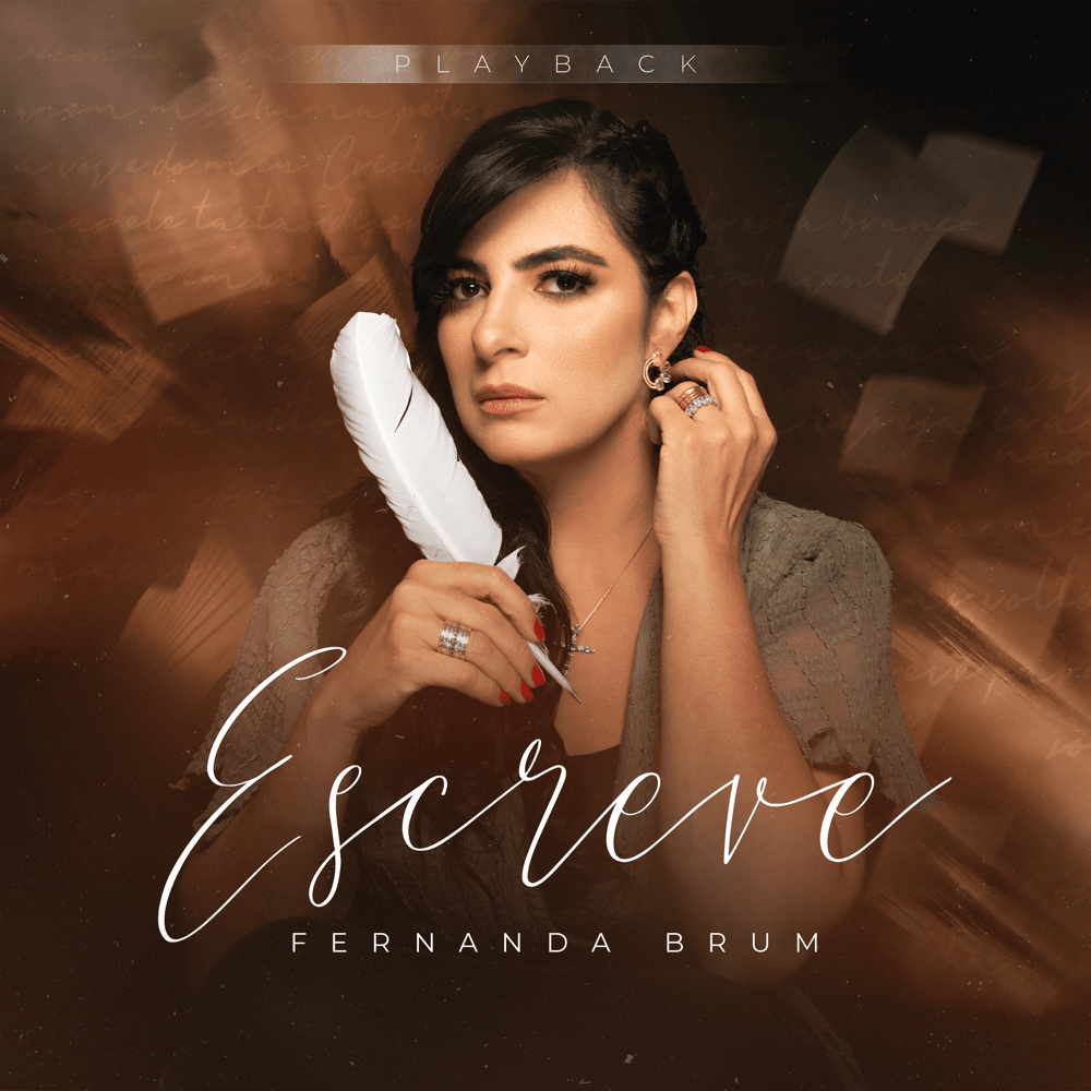 Album cover art for "Escreve (Playback)" by Fernanda Brum