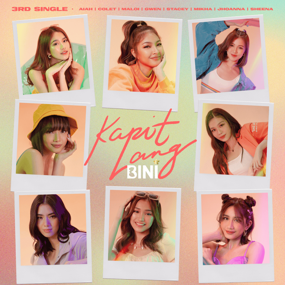 Album cover art for "Kapit Lang" by BINI