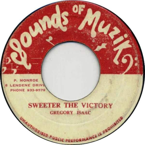 Album cover art for "Sweeter The Victory" by Gregory Isaacs