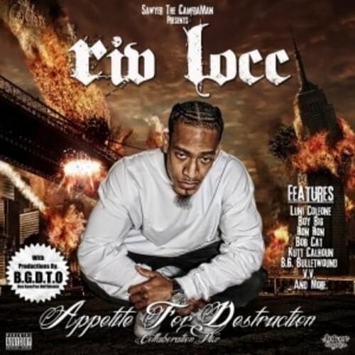 Album cover art for "Go Hard" by Riv Locc & BG Bullet Wound & Kutt Calhoun