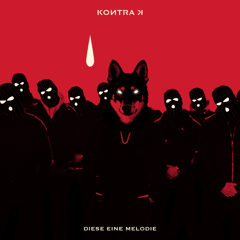 Album cover art for "Diese eine Melodie" by Kontra K