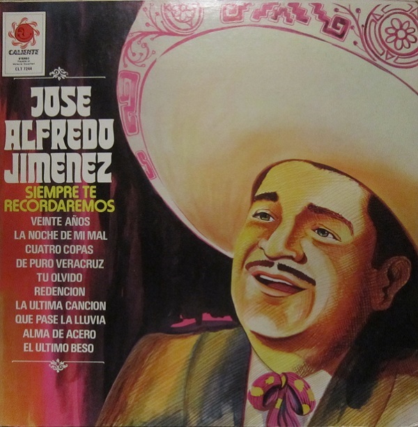Album cover art for "La Noche De Mi Mal" by José Alfredo Jiménez