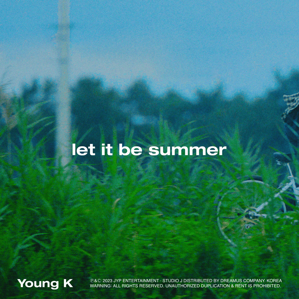 Album cover art for "let it be summer" by Young K