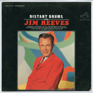 Album cover art for "Distant Drums" by Jim Reeves