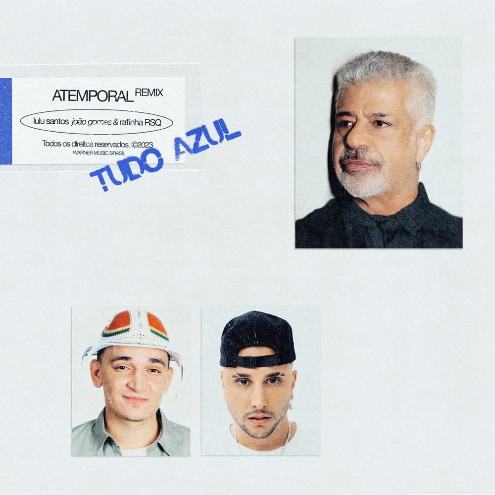 Album cover art for "Tudo Azul (Atemporal Remix)" by Lulu Santos