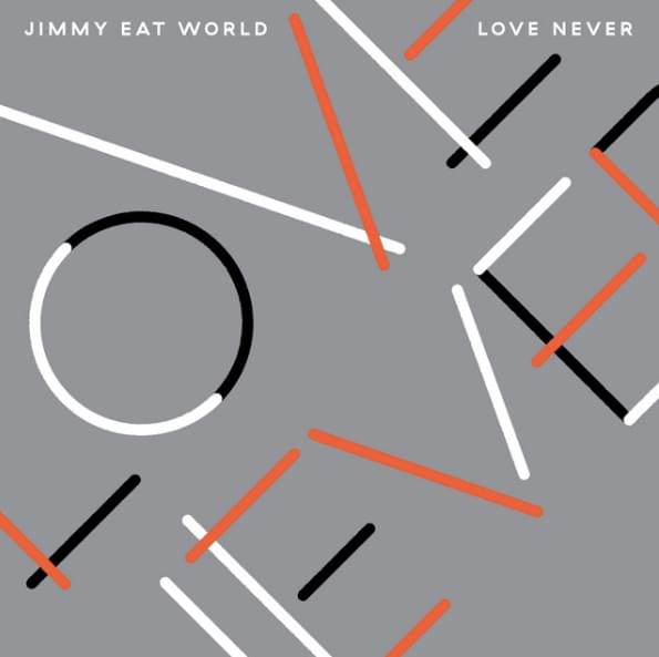 Album cover art for "Love Never [New Mix]" by Jimmy Eat World
