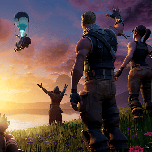 Album cover art for "The End" by Fortnite