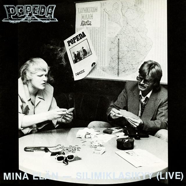 Album cover art for "Minä elän" by Popeda