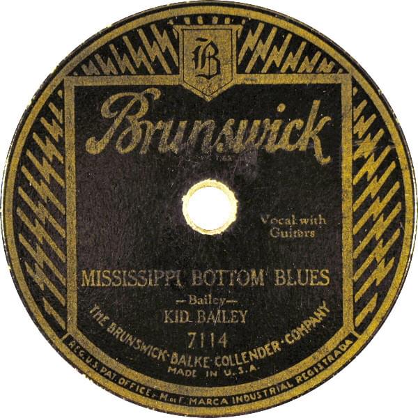Album cover art for "Mississippi Bottom Blues" by Kid Bailey & Willie Brown