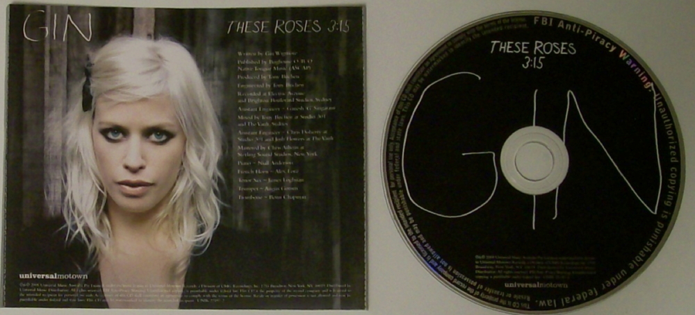 Album cover art for "These Roses" by Gin Wigmore