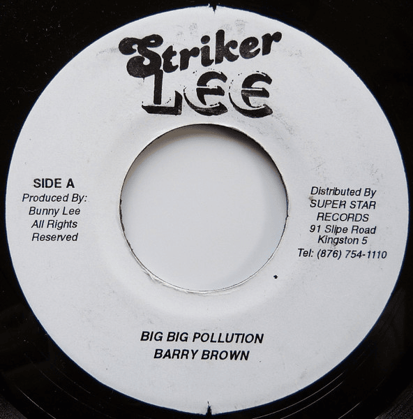 Album cover art for "Big, Big Pollution" by Barry Brown
