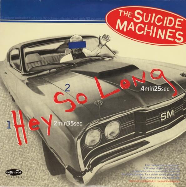 Album cover art for "Hey" by The Suicide Machines