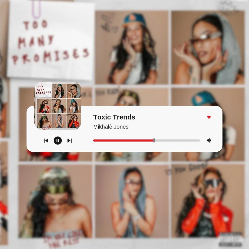 Album cover art for "Toxic Trends" by Mikhalé Jones