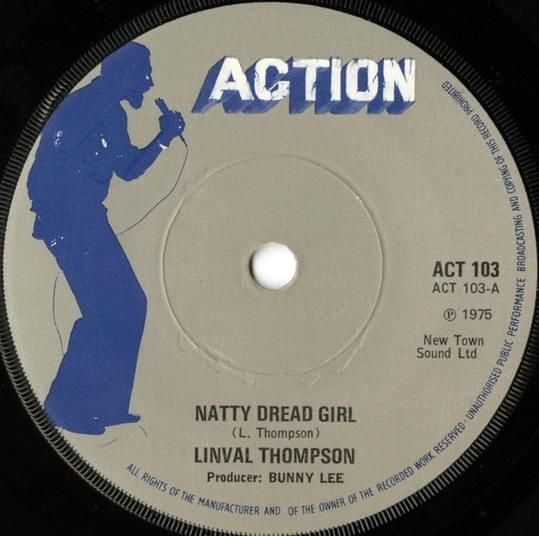 Album cover art for "Natty Dread Girl" by Linval Thompson