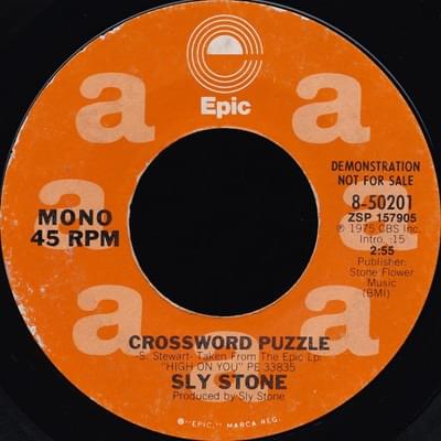 Crossword Puzzle by Sly Stone