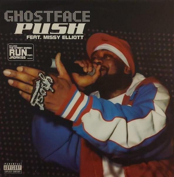 Album cover art for "Tush / Push" by Ghostface Killah & Missy Elliott