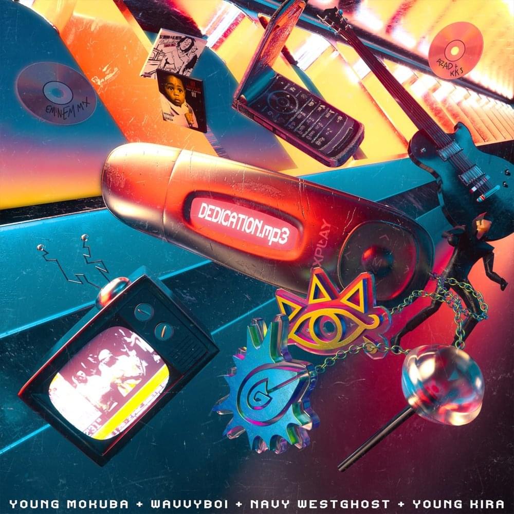 Album cover art for "DEDICATION" by mokuba & Young Kira & wavvyboi & navy