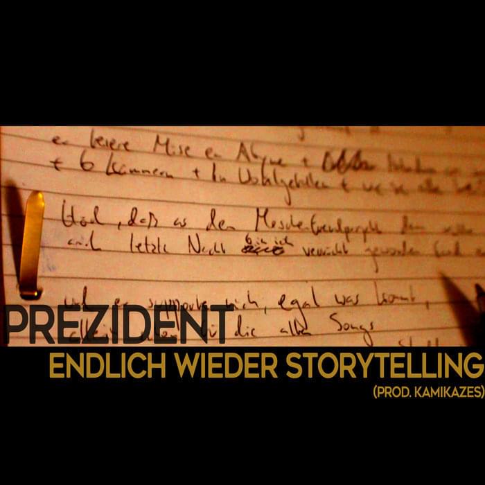 Album cover art for "Endlich wieder Storytelling" by Prezident