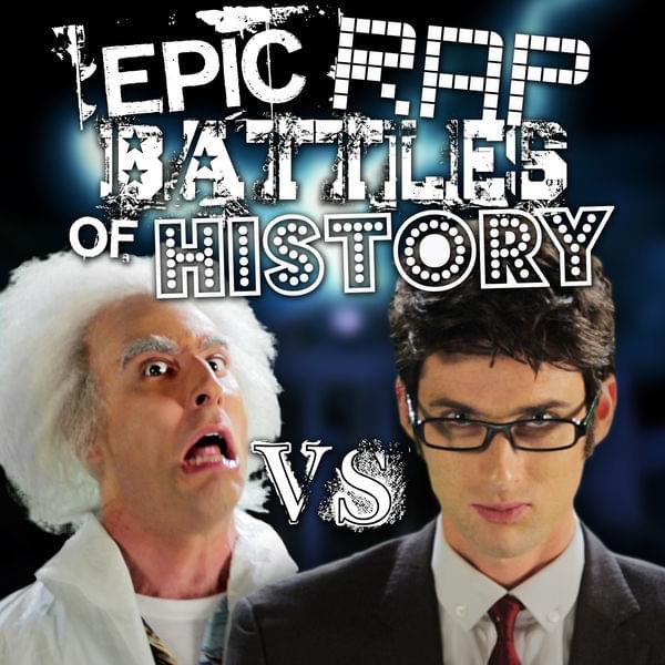 Album cover art for "Doc Brown vs Doctor Who" by Epic Rap Battles of History & Zach Sherwin & Watsky