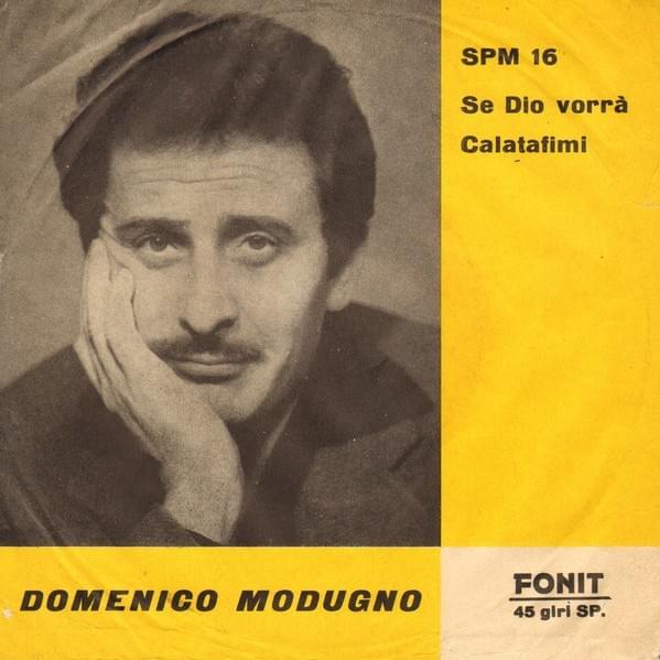 Album cover art for "Se Dio vorr�" by Domenico Modugno