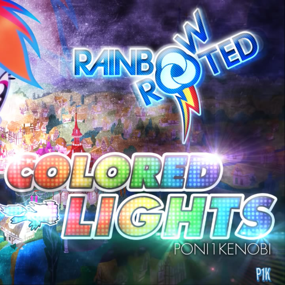 Album cover art for "Colored Lights (Extended Version)" by P1K (MLP)