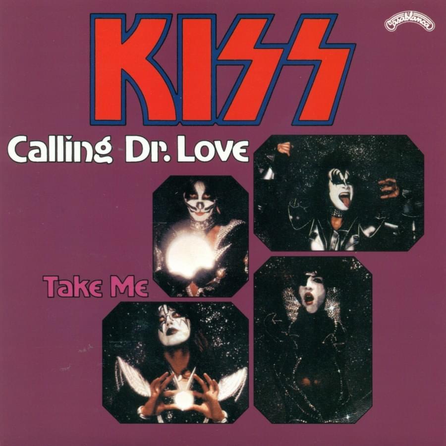 Album cover art for "Calling Dr. Love" by KISS