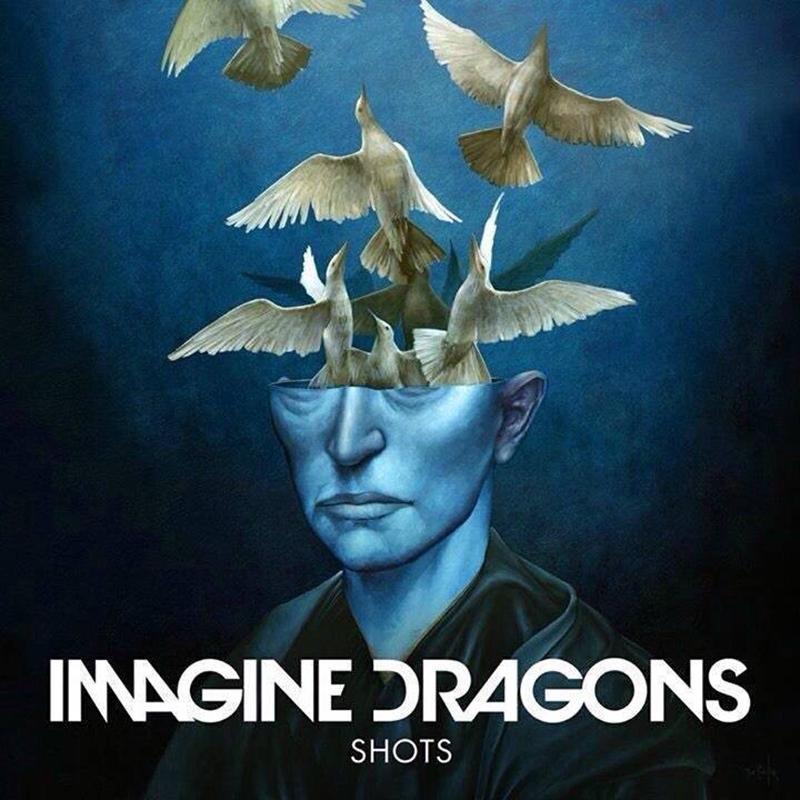 Album cover art for "Shots" by Imagine Dragons