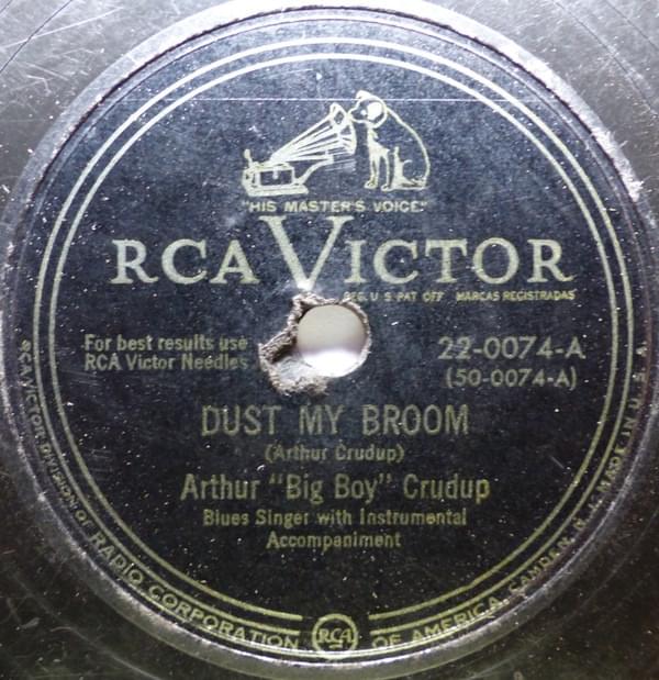 Album cover art for "Dust My Broom" by Arthur “Big Boy” Crudup