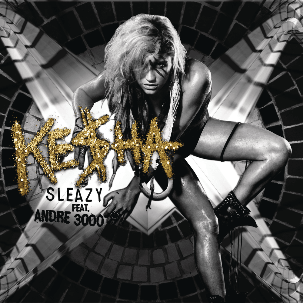 Album cover art for "The Sleazy Remix" by Kesha & André 3000