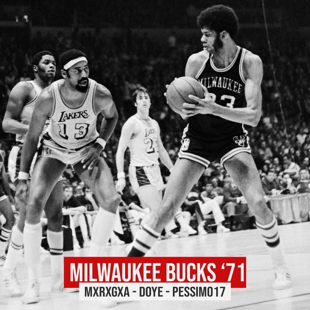 Album cover art for "Milwaukee Bucks ’71" by Doye