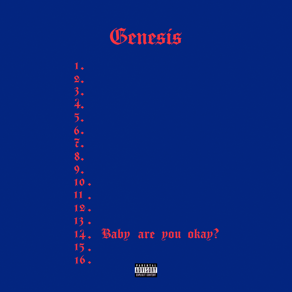 Album cover art for "Baby are you okay?" by Tommy Genesis