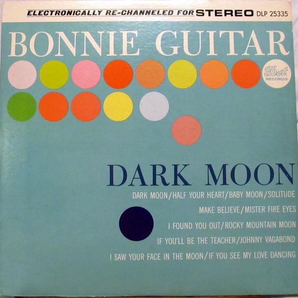 Album cover art for "Dark Moon" by Bonnie Guitar